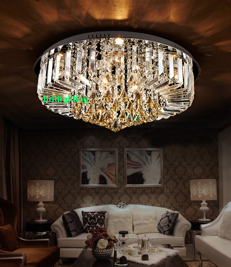 modern crystal ceiling lights for living room led ceiling lamps for home master room flush mount ceiling light crystal hanging