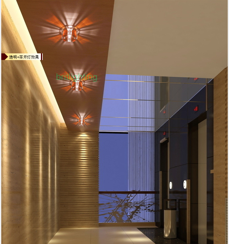 modern crystal gallery light led indoor lights multiple trimless recessed downlight led balcony lights ceiling veranda lighting