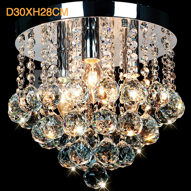 modern round crystal ceiling lights led aisle lights crystal bedroom ceiling lights lustres de sala warm white cool white