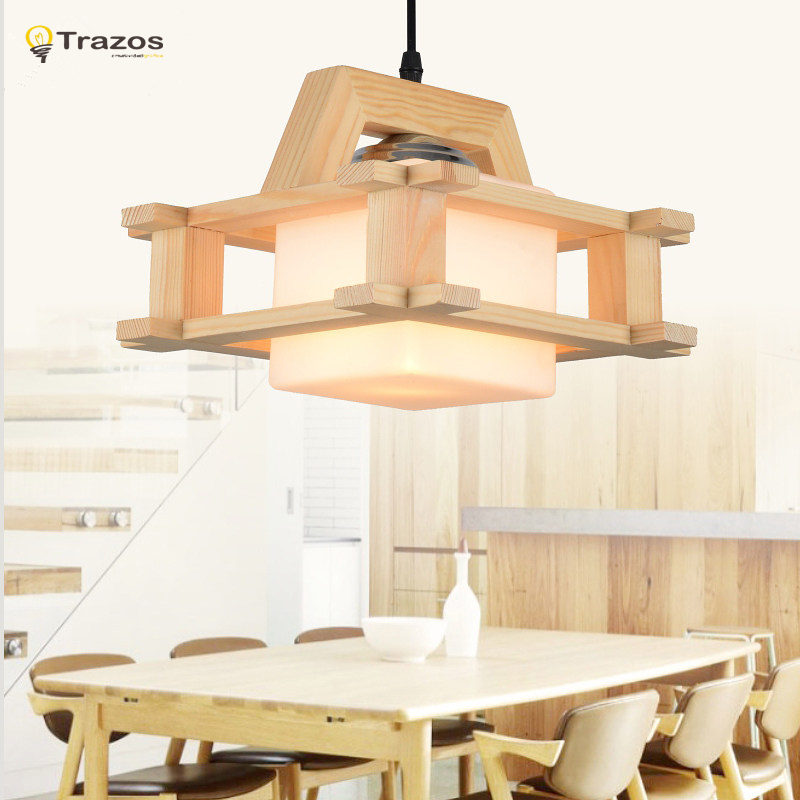 modern wood dinning room living room pendant lights luminaire lustres de sala led pendant fixture lamparas de techo colgante