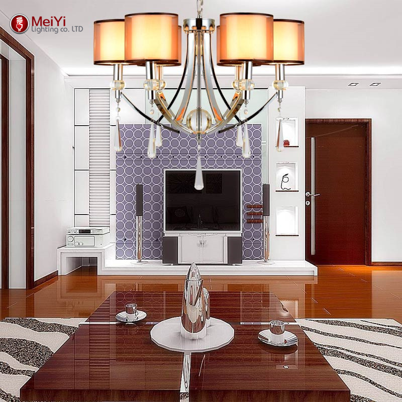 new modern iron crystal chandelier for home ceiling industrial pendant lamp hanging fixture indoor lighting decoration