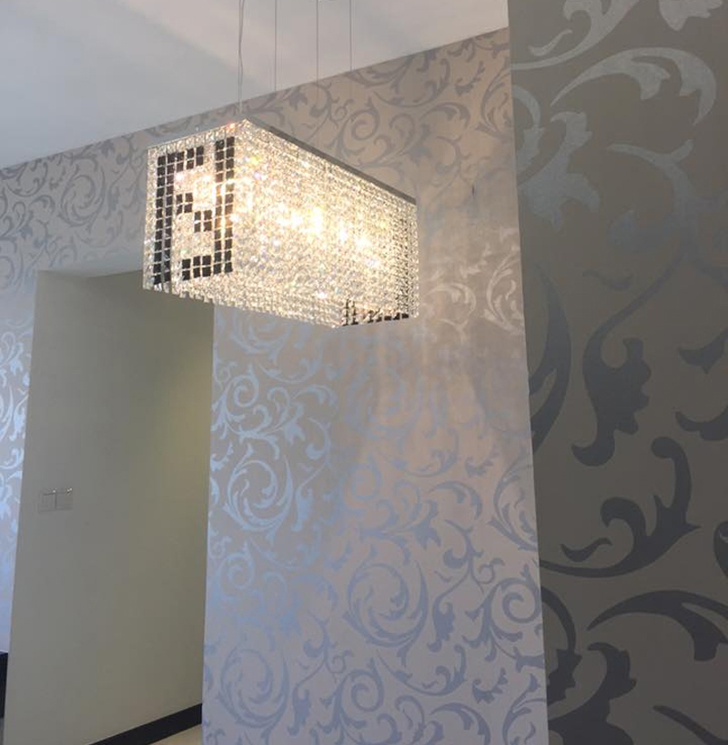 rectangle chandelier dining room modern led chandelier for el kitchen chandeliers crystal rectangle chandelier