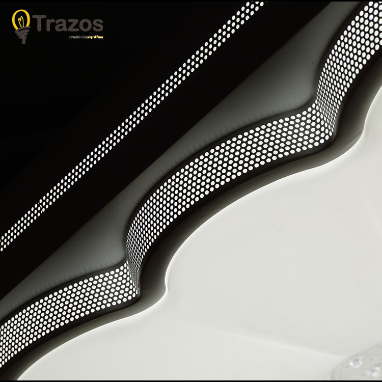 retangle led ceiling light high brightness with remote controller plafon de teto de led acrylic shade modern lustre sala