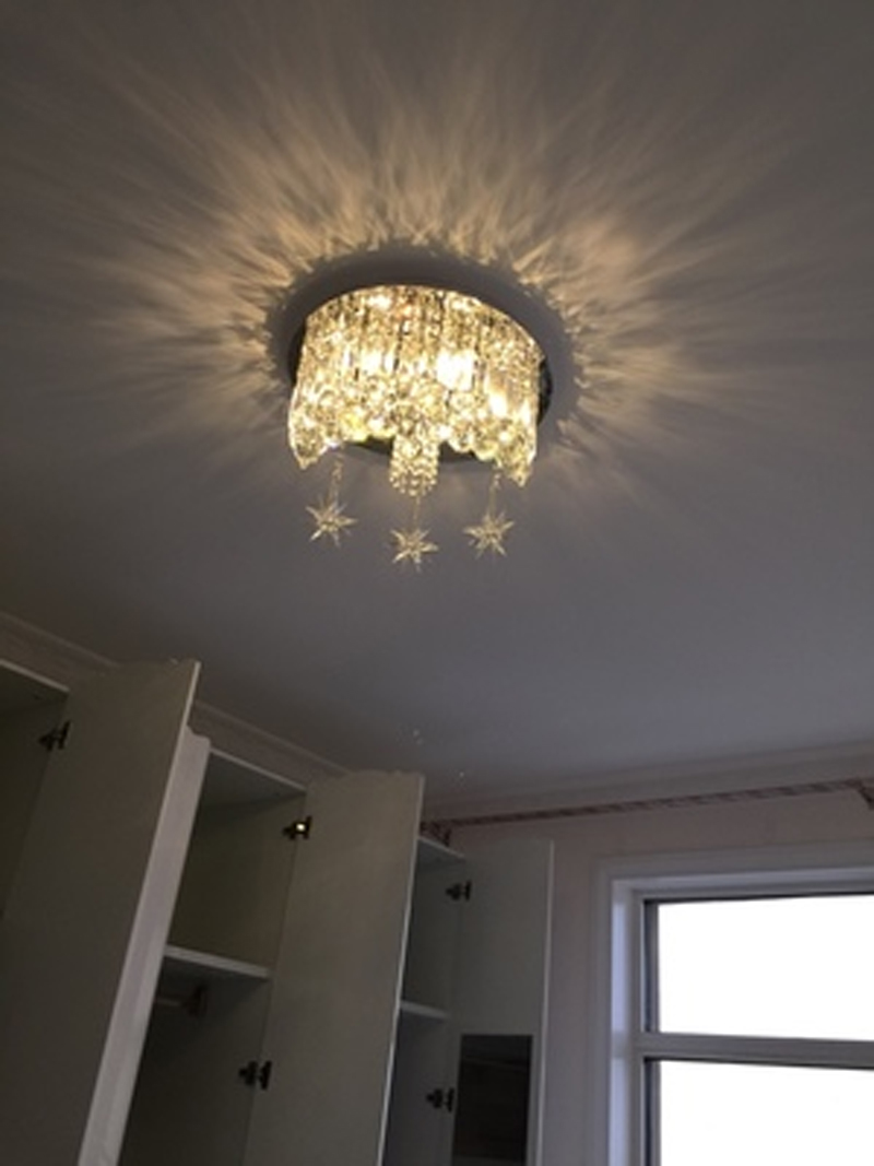 surface crystal ceiling lamp luxury crystal ceiling lights kids room light ceiling crystal lamp bedroom ceiling light moon star