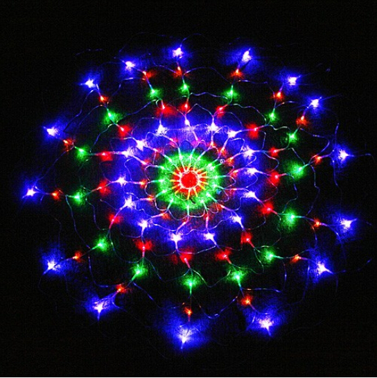 1.2 m 120leds 8 flash modes 220v / 110v colorful rgb led net string light christmas party wedding ceremony lights