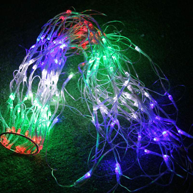 1.2 m 120leds 8 flash modes 220v / 110v colorful rgb led net string light christmas party wedding ceremony lights - Click Image to Close