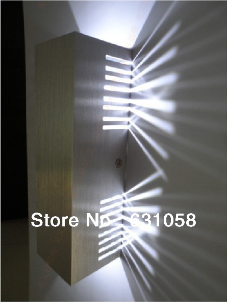 10pcs/lot 2w led wall lamp high power led,modern rectangle indoor decorative lighting 100-240v energy saving ce