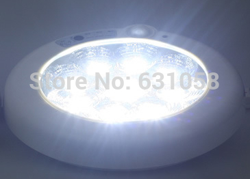 2014 hi-q 7w 85-265v body intelligent led sensor ceiling light fire console emergency lamp for corridor hallway