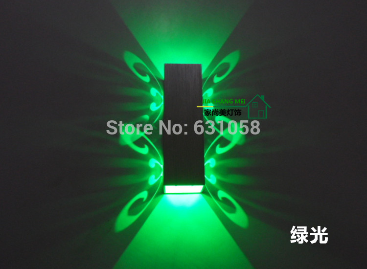 2014 novelty design light led wall lamp 2w for aisle bedroom corridor porch,background butterfly light luminous efficiency lamps