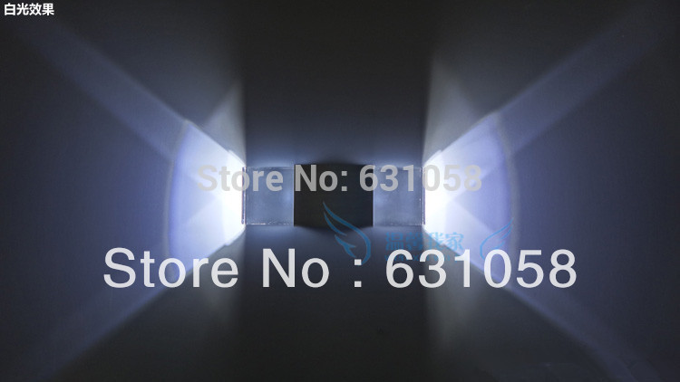 2014 quality design wall lamp 85-265v 2w(2*1w) led wall light modern brief indoor & outdoor wall decorative light el aisle