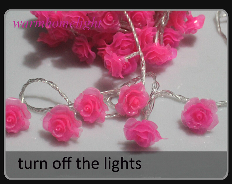 2015 novelty romance 100 led rose flower string lights 10m fairy lighting for christmas holiday wedding valentines decorate lamp