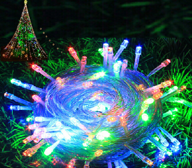 50m 300led string christmas fairy lights for holiday party home outdoor twinkle decoration multicolor/blue white/ warm white