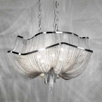 65/90cm atlantis stream suspension light silver new design italian modern pendant light luxury for el/restaurant ac100-240v