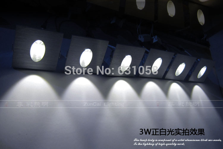 85-265v 3w epistar aluminum led stair light 86 recessed cornor wall light step lamp staircase lighting home el,gift box