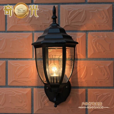 bronze/black 110v/220v led outdoor wall mounted lighting vintage brief balcony lamp waterproof lighting fitting