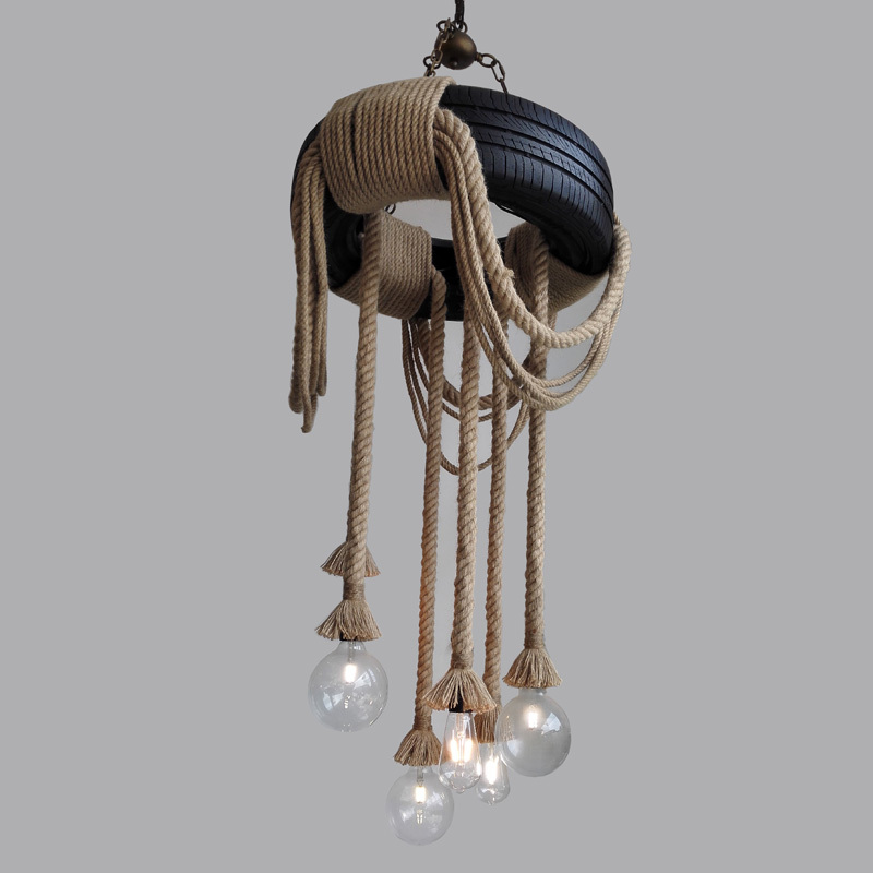 chandeliers light 6 light e26 e27 hemp rope chandelier lamp chandeliers retro vintage style dinning room pendant loft light