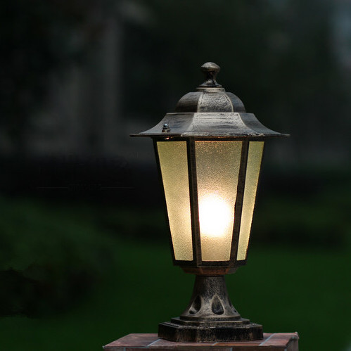 columbia outdoor lamp post outdoor column lighting 27 base socket warm white/cool white 1pcs/lot