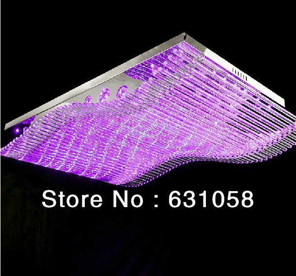 crystal ceiling light 35w (80*53cm) led ceiling lamp modern living dining el room crystal lighting fedex