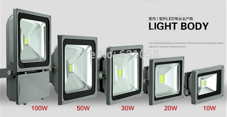 hi-q waterproof 10w 20w 30w 50w 85-265v high power rgb with ir controller warm / cool white led flood light outdoor lamp