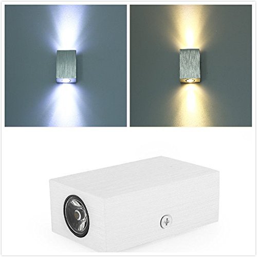 led wall lamp light fixture 2w wall sconce porch spot light for bedroom living room hallway pathway corridor staircase lighting