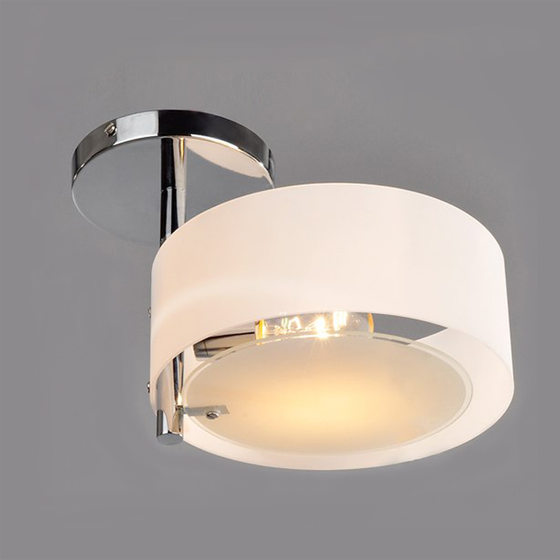 modern ceiling light 1 light e26 e27 brushed nickel acrylic glass modern flush mount for living room hallway