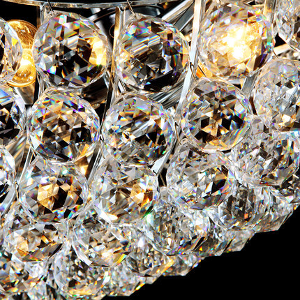 modern crystal chandelier high ceiling ustres de cristal vermelho crystal living hanging lamp home deco polished chrome color