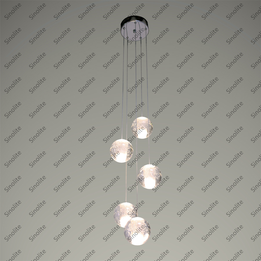 modern crystal led chandeliers 5 lights crystal globes g4 retrofitted bulbs stair lights dinning room