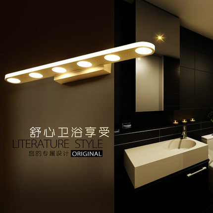 modern led bathroom mirror light acrylic led mirror light for bathroom/makeup room wall mounted lighting 4000k/6000k ac220v