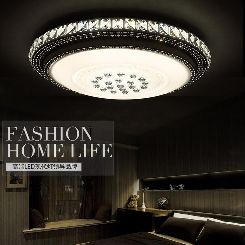 modern led ceiling light crystal flush mounted metal acrylic led light for living bed room office light