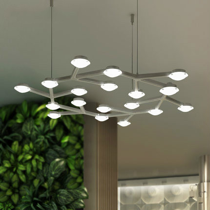 modern led pendant light design fashion acrylic lampshade star living room/bedroom suspension luminaire rectangle/round 100-240v