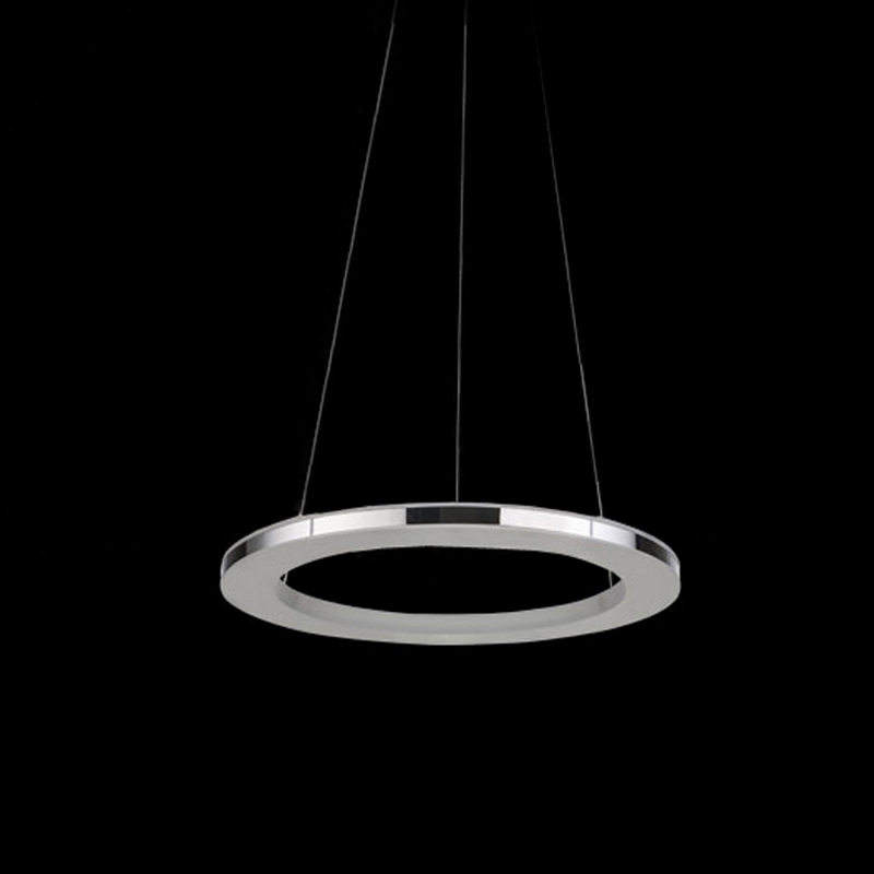 modern led pendant light diameter 30cm ring acrylic stainless steel pendant lamp for living dinning room