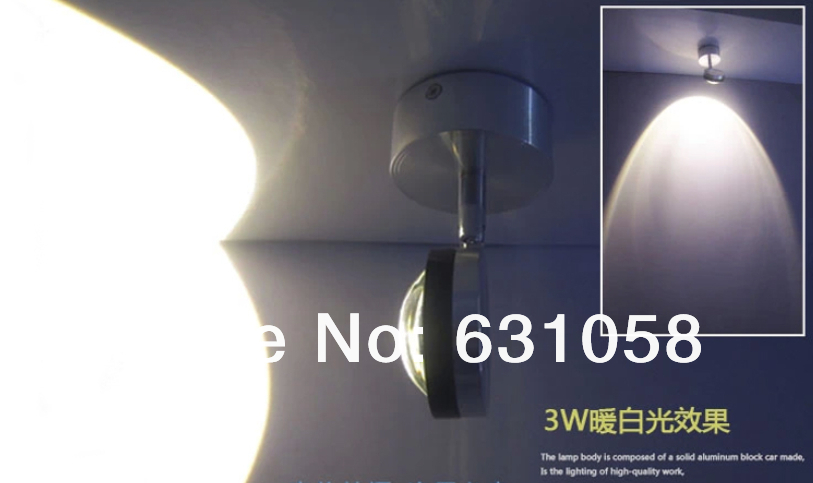 modern lighting wall light 3w led spot light k9 crystal led lense 85-265vac chinese style indoor decoration lamp