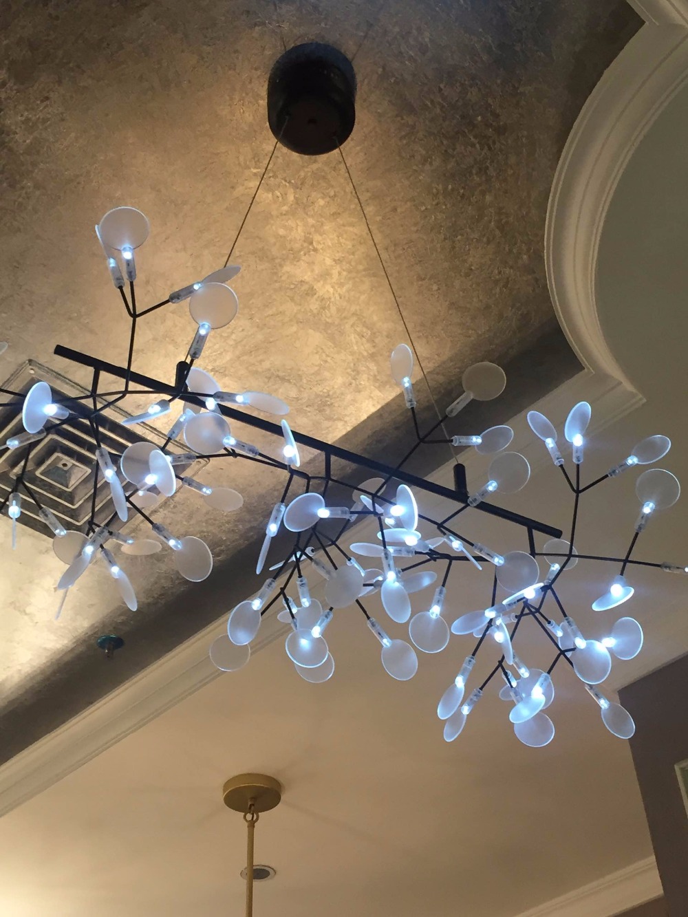 moooi bertjan pot heracleum chandeliers rectangle l1m design led lamp pendant lighting suspension snowflake leaf firefly light