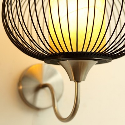 new chinese style wall mounted sconce led interior home lighting shade bamboo lamp shade bedside/study room/stair porch lamp