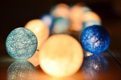 new diy cotton balls home decoration light string lovely christmas garland adornos navidad cotton ball light 35 4.5m 110v/220v