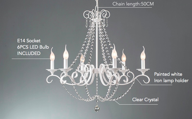 nordic modern led crystal iron chandelier bedroom chandelier lighting crystal pendants for chandeliers led bulbs included