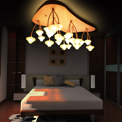 novelty creative mushroom contemporary kids ceiling lights led for bedroom modern children lamp lamparas de techo