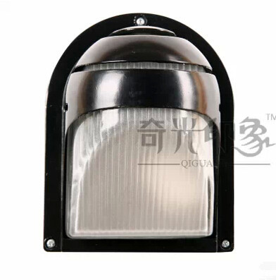 outdoor lamp semi-cirle brief gazebo wall mounted waterproof lighting fitting wall fashion lamp e27 led bulb 8w included