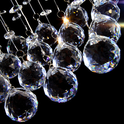 rectangle crystal chandelier wave-shaped led hanging wire lights restaurant /dinning room crystal lamp gu10 bulb 110/220v