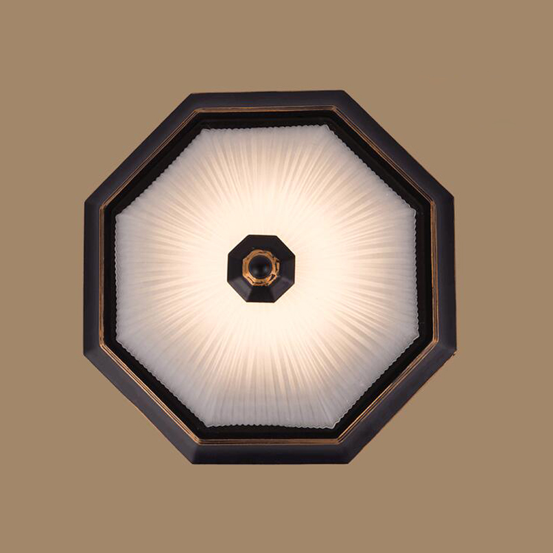 retro led ceiling light flush mount surface mounted glass metal painting for living room foryer hallway lighting