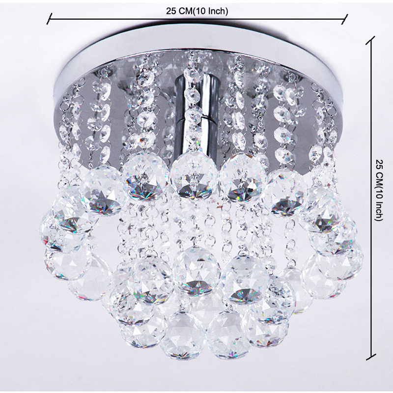sell modern crystal led ceiling light crystale12 e14 flush mount light lamp ceiling 3 size