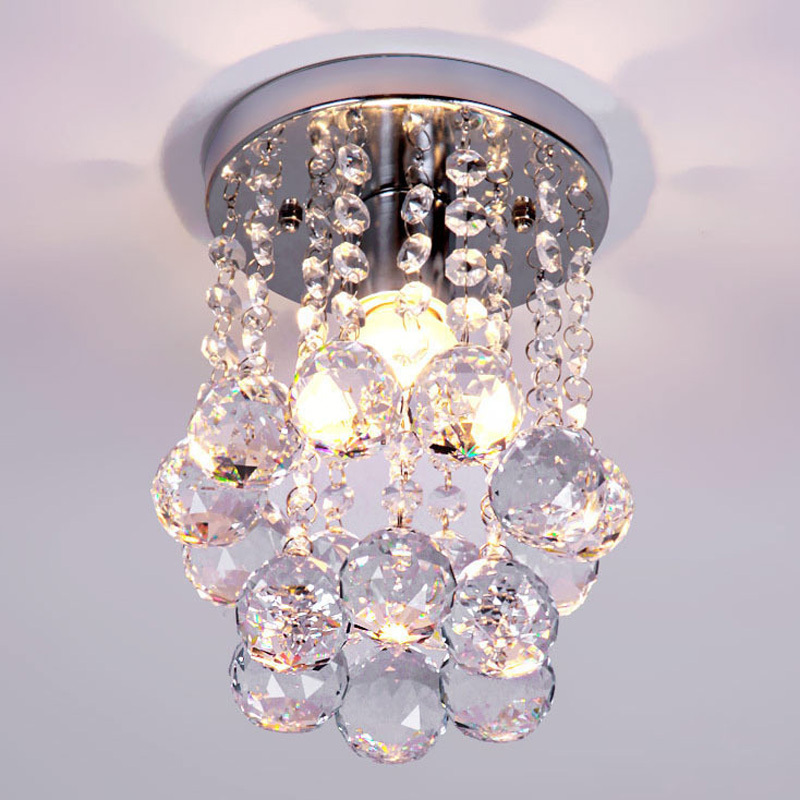 sell modern crystal led ceiling light crystale12 e14 flush mount light lamp ceiling 3 size