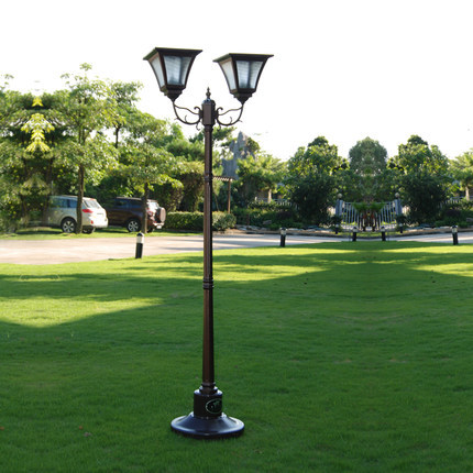 solar power outdoor garden pole lamp europe style led road light outdoor solar landscape lighting fixture