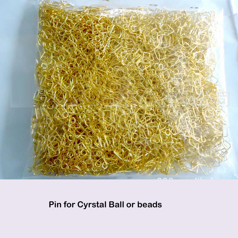 2000 pcs crystal ball hang pin gold color chrome color for crystal pendant lighting dinning room crystal lighting accessory