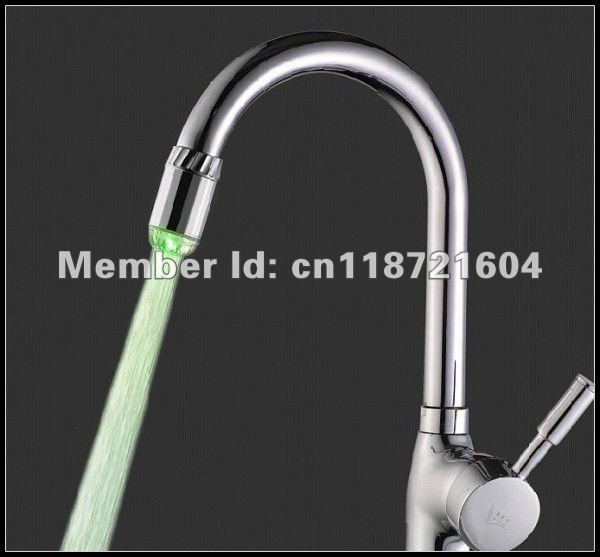 3 color led faucet with temperature control rgb color light change self-power faucet for basin