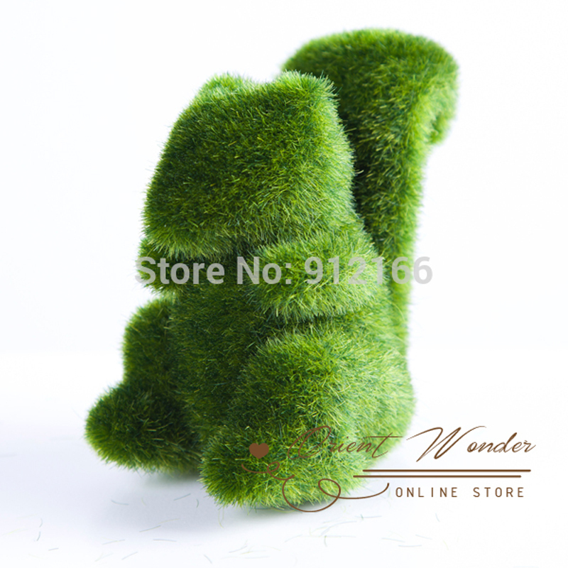 4pcs/lot ,retail artificial turf small cute animals decorations, animal grass land,reduce the eye fatigue
