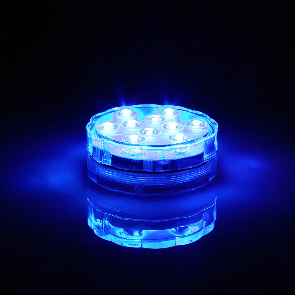 50pcs/lot led submersible candle waterproof vase base decoration lamp remote control electronic tea light hookah