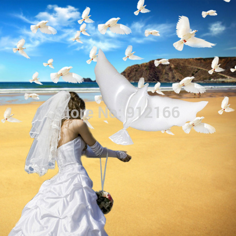 5pcs helium pigeon wedding balloon eco flying white dove balloon for party decoration white pigeon balloon
