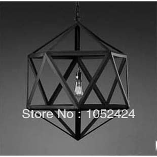 60w pendant light with metal frame and shade in countryside design, dinning room, living room#yt1824-460