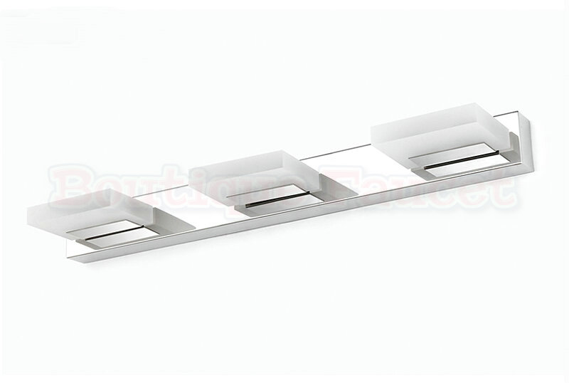 ac85v-265v 9w led cool white stainless steel anti-fog mirror light bathroom vanity toilet waterproof lamp ca344